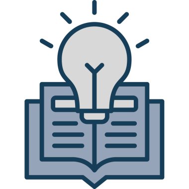 kitap simgesi, vektör illüstrasyonu