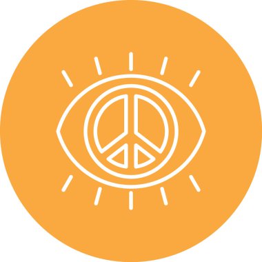 Barış simgesinin vektör illüstrasyonu