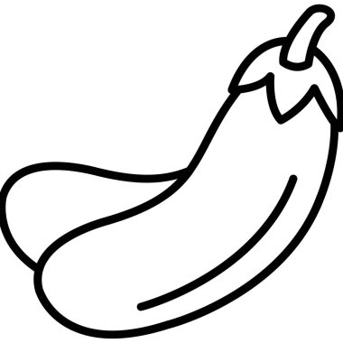 ana hatlarıyla muz meyve ikonu