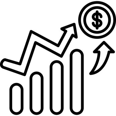 iş grafik çizelgesi simgesi ana hat biçiminde