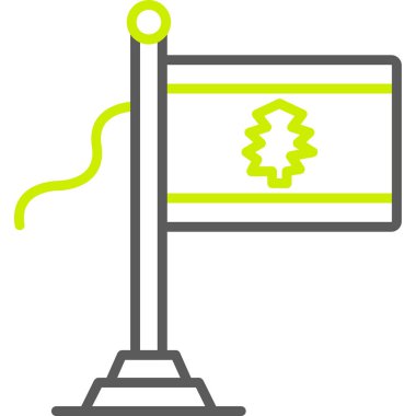 bayrak simgesi, vektör illüstrasyonu