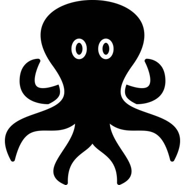hayvan ahtapot simgesi katı biçimde