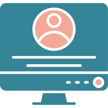 Web simgesi, basit vektör illüstrasyonu