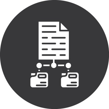 Dosya simgesinin vektör illüstrasyonu