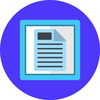 belge simgesi vektör illüstrasyonu