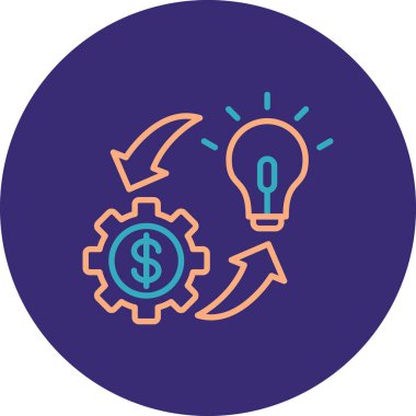 ampul simgesi vektör illüstrasyonu