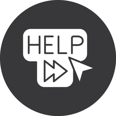 Kişisel ve ticari kullanım için vektör yardım simgesi...