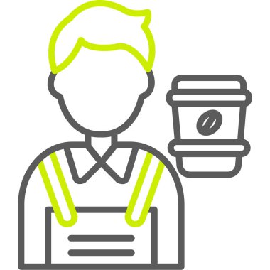 Kahve dükkanı. Basit tasarım