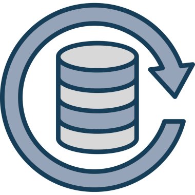 veritabanı simgesi çizimi