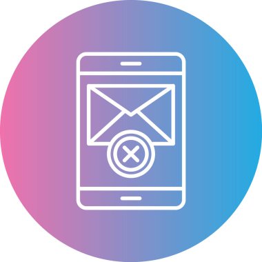 E-posta. Web simgesi basit illüstrasyon