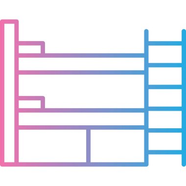 Çit. Web simgesi basit illüstrasyon
