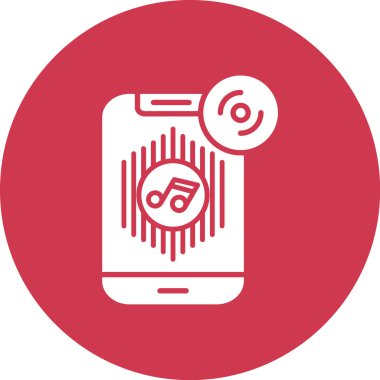 müzik konsepti simgesi, vektör illüstrasyonu