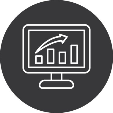 seo modern simgesinin vektör illüstrasyonu