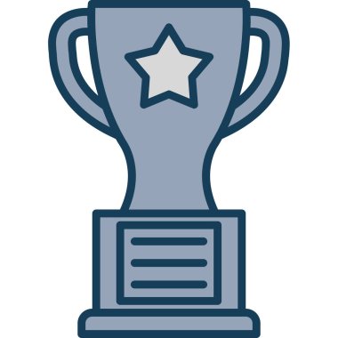 kupa simgesi, vektör illüstrasyon tasarımı