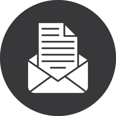 Posta simgesinin vektör illüstrasyonu