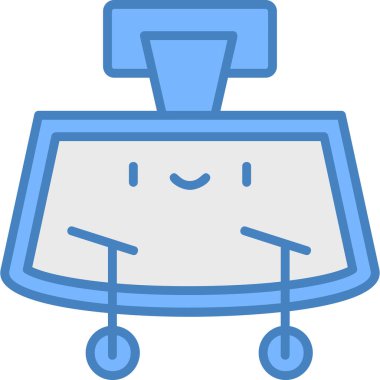 Kahve makinesi simgesi, vektör illüstrasyonu