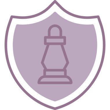 Satranç. Web simgesi basit illüstrasyon