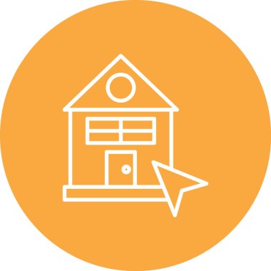 Ev simgesinin vektör illüstrasyonu