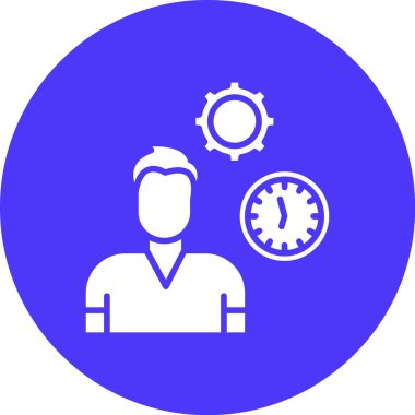 İnsan simgesinin vektör illüstrasyonu