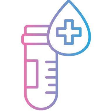 test tübü ikon vektör çizimi