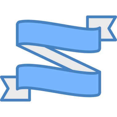 Kurdele ikonu. düz biçim