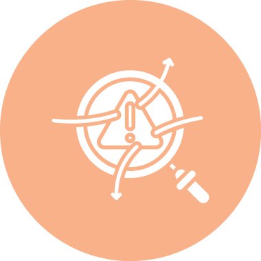 Modern b 'nin vektör çizimi pusula simgesinden yoksun