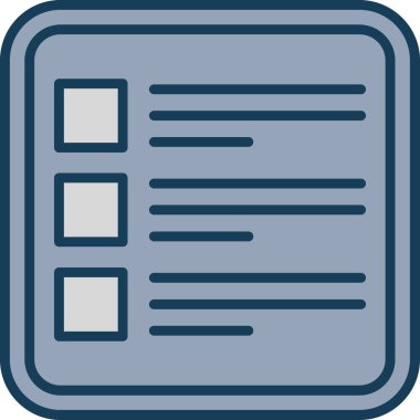 liste simgesi, vektör illüstrasyonu