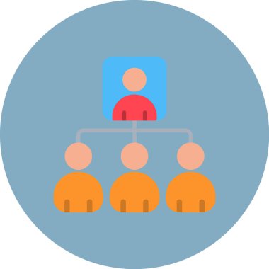 iş düz vektör simgesi