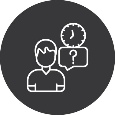 İnsan simgesinin vektör illüstrasyonu