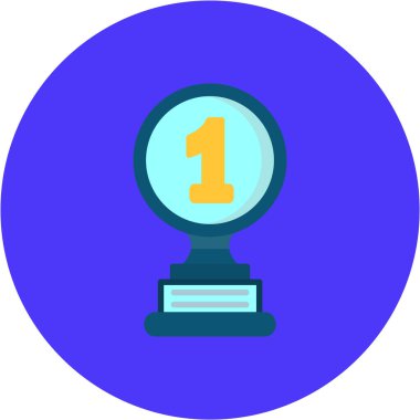 Madalya web simgesi basit tasarım