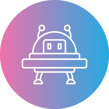 Robot simgesinin vektör illüstrasyonu