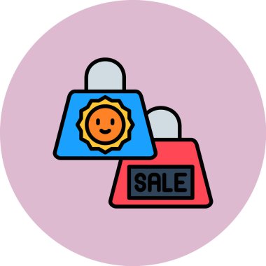 Satış. Web simgesi basit illüstrasyon