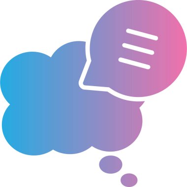 Konuş. Web simgesi basit illüstrasyon