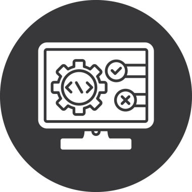 bilgisayar vektör simgesi modern simgesi