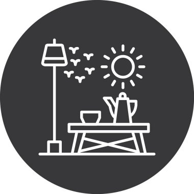 Bir ev simgesinin vektör illüstrasyonu