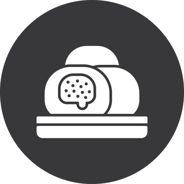 Yemek. Web simgesi basit illüstrasyon