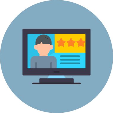 derecelendirme düz vektör tasarımı