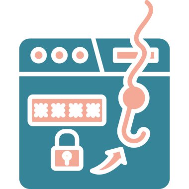 Modern bir simgenin vektör illüstrasyonu