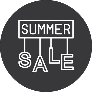 Yaz Satılık vektör simgesi