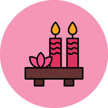 Bir çiçeğin vektör illüstrasyonu