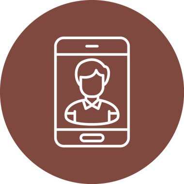 - Telefon. Web simgesi basit illüstrasyon