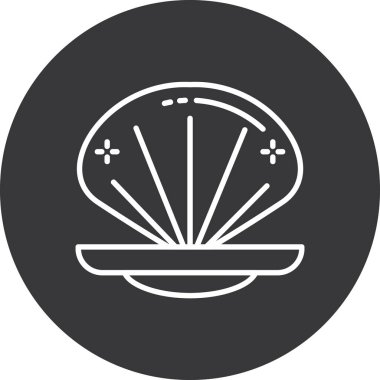 Çember simgesi olan bir tabak çizimi