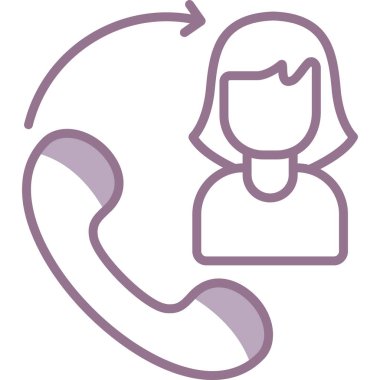 Çağrı merkezi ikon vektör illüstrasyonu