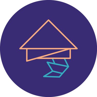 şemsiye simgesi vektör illüstrasyonu