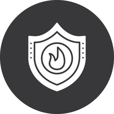 kalkan ikon vektör illüstrasyonu