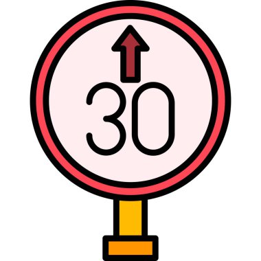 trafik işareti. vektör çizim