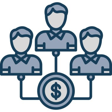 İş simgesi. Düz tasarım stili.