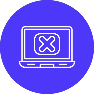 vektör lcd simgesi illüstrasyonu