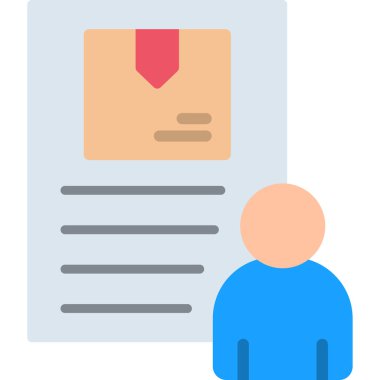 İş sözleşmesi vektör simgesi modern illüstrasyon