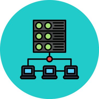 şebeke. Web simgesi basit illüstrasyon